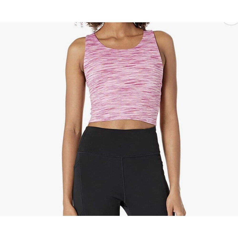 NWT Women's Champion Pink Athletic Tank Top Soft Crop Top MEDIUM
